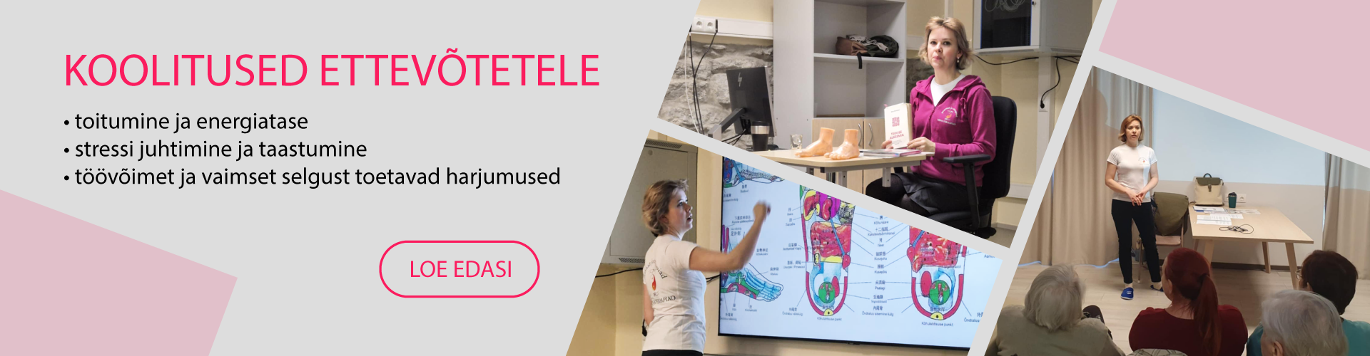 Tervise- ja heaolukoolitus ettevõttes, mis toetub Hiina meditsiini terviklikule lähenemisele ja töötajate heaolule